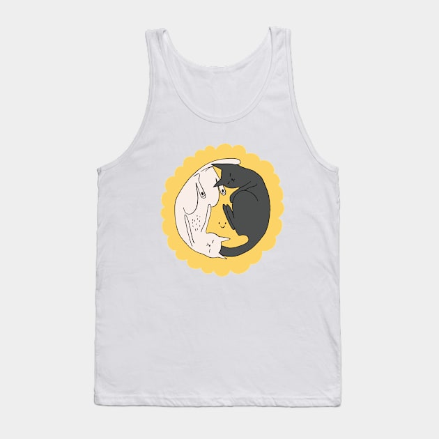 Ying Yang cats in the sun Tank Top by Aidi Riera